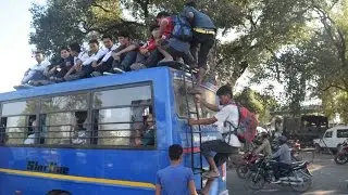 Daily Commute in Nepal affected by the national Fuel Crisis