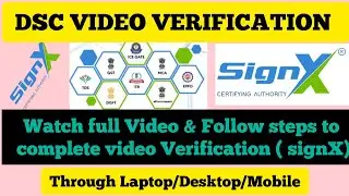 Complete DSC VIDEO Verification SignX. Watch till end.#DSC #Video #SignX #Law #CS #CSRajan #AdvRajan