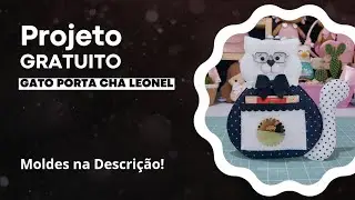 Como Fazer Gato Porta Ch&aacute; de Feltro