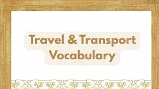 50 Travel & Transport English Vocabulary with Hindi Meaning | Vocabulary Series &ndash; Day 4