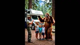 &ldquo;Family vacation vibes 🌲📸 When your campsite photo session include😂🦶✨ #FamilyFun #BigfootSightings&rdquo;
