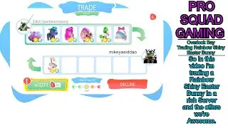🌈Overlook Bay Trading Rainbow Shiny Easter Bunny🐇