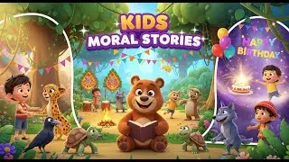🐻🌈 Kids Moral Stories | పిల్లల కోసం సరదా జంగిల్ & జంతు కథలు | kids radhish show
