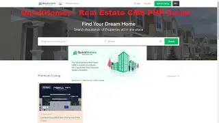 QuickHomes  - Real Estate CMS PHP Script | How To make  Real Estate  website in php #realestate
