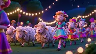 🐑🌙 Little Bo Peep&rsquo;s Sleepy Sheep Parade | Nursery Rhymes & Kids Songs