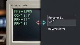 Why You Can’t Name a File “CON” in Windows (The 40-Year-Old Mystery)