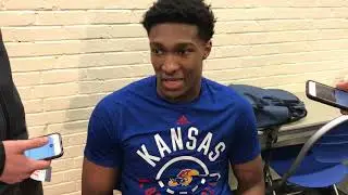 David McCormack after KU's 112-57 win over Monmouth