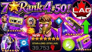 🆕BIG #50 Rank Up & Gameplay!! Stellar Forge Star-Lord New 7⭐Rank 4! First Chase Complete 1/4! - MCOC