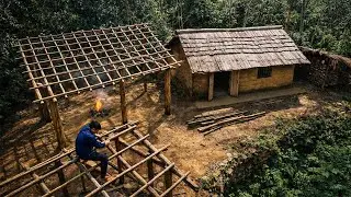 👉 How I Rebuilt My Outdoor Kitchen With a Palm-Leaf Roof | by @PrimitiveSkillsnet