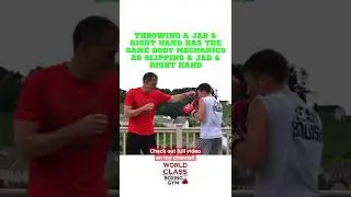 Throwing a #jab & #righthand has the same #bodymechanics as #slipping a jab and Right Hand #boxing