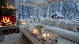 🎶❄️ 4 HOUR Snowfall & Winter Piano Lounge Music | Ideal for Study, Focus, Relaxation & Stress Relief