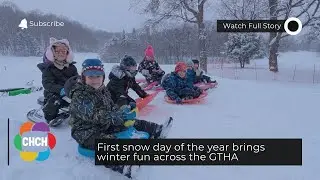 First snow day of the year brings winter fun across the GTHA