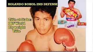 Rolando Bohol 2nd defense IBF World Flyweight Title