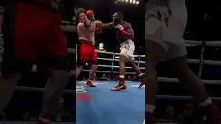 DEBUT TKO | Olympian Josh Edwards got the TKO tonight his pro debut! #shorts #boxing #trending