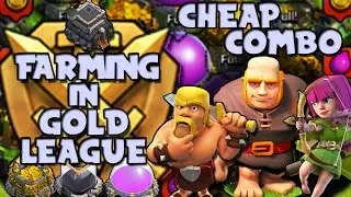 CLASH OF CLANS | TH9 | FARMING IN GOLD LEAGUE | CHEAP COMBO