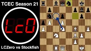 Legendary LCZero beats SuperStrong Stockfish | LCZero vs Stockfish | TCEC Season 21 - Division P