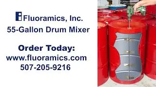 Fluoramics&rsquo; 55-Gallon Drum Mixer: Attach to drill for mixing paints, oils, and other liquids.