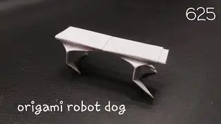 Орігамі робот пес origami robot dog
