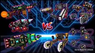 Pixelgun 3D Cyber Santa Set vs exoskeleton set