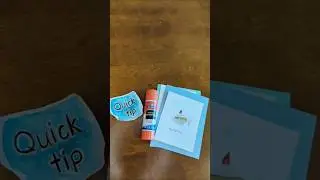 Gluing Watercolor Cards