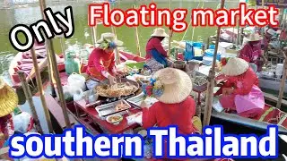🇹🇭 Khlong Hae Floating Market Walk | Local Flavors and Traditions | Hat Yai, Thailand | 4K