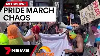 Chaos erupts at Melbourne pride march | 7 News Australia