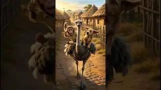 Monkey & Dog Raise a Baby Ostrich | Heartwarming Animal Adventure Story #shorts #paw&tail