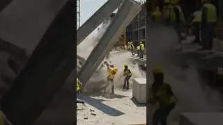 Massive Steel Beam Accident at Construction Site!
