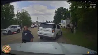 WILD Multi Agency Arkansas Pursuit - Car Crash - ASP, AHP, CCSO, LCSO, GCSO, AGFC, PPD
