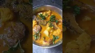 Winter Special Fish Curry with cauliflower 😋#youtubeshorts #food #recipe #shorts
