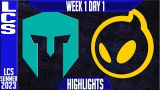 IMT vs DIG Highlights | LCS Summer 2023 W1D1 | Immortals vs Dignitas