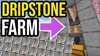 Easiest Automatic DRIPSTONE FARM iN Minecraft Bedrock & Java!