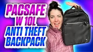 A PERFECT Personal Item bag! (Pacsafe Women's 10L Anti Theft Backpack Review)
