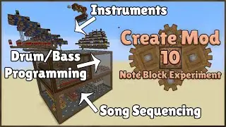 Create Mod | Note Block Experiment #10 | The Creatotron Music Machine!