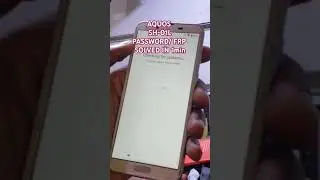 Remove passwod/frp from Aquos Sh-01l/ how to hardrest All Docomo phones without pc in 1min