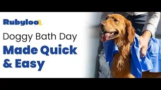 Rubyloo Dog Drying Shammy Towel - The Fastest Way to Dry Your Dog