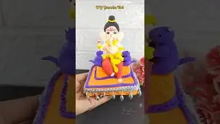 DIY Ganpati Idol with Clay🙏❤️/ #ganpati #idol #shorts