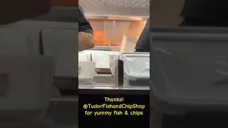Yummy fish & chips from Tudor Fish and Chip Shop Van! #fishandchips