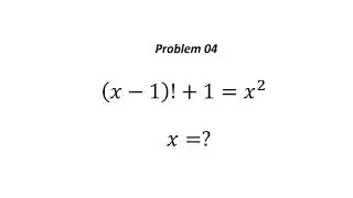 Lets Solve l Problem 04 l Algebra l Polynomial Equation l Factorial l Math Olympiad