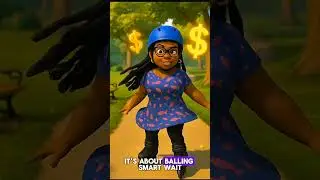 Money-Budget Talks With Kid While Skating #short #shortvideo #kidsfinance #money #ytshorts