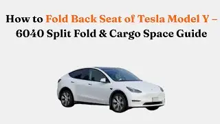 How to Fold Back Seat of Tesla Model Y &ndash; 6040 Split Fold & Cargo Space Guide