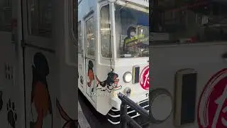 Tama the cat tram in Okayama city Japan. #japan #japaneseculture #japanvlog #japanlife