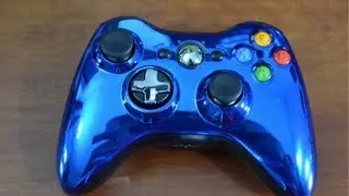 Chrome Series Xbox 360 Controller: Blue