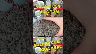 PLANTA DE SOLDAR DE AGUA Y SAL 100% REAL FUNCIONA INCREIBLE #real #shorts #short #tutorial #invento