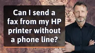 Can I send a fax from my HP printer without a phone line?