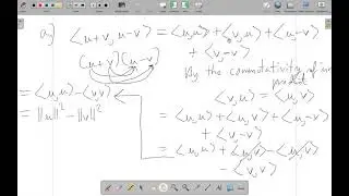 Inner Product Space Orthogonal Rhombus Diagonals