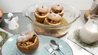 Blitzrezept Bratapfel mit Vanillesoße