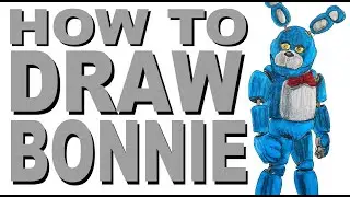 How to draw Bonnie (FNaF Movie)
