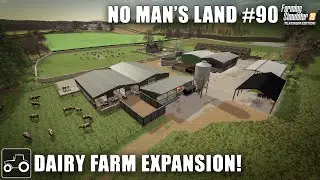Expanding The Dairy Farm & Spreading Digestate - No Man's Land #90 Farming Simulator 19 Timelapse