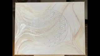 Engelsenergie & Blume des Lebens - Seelenkunstwerk von Isabell Selina